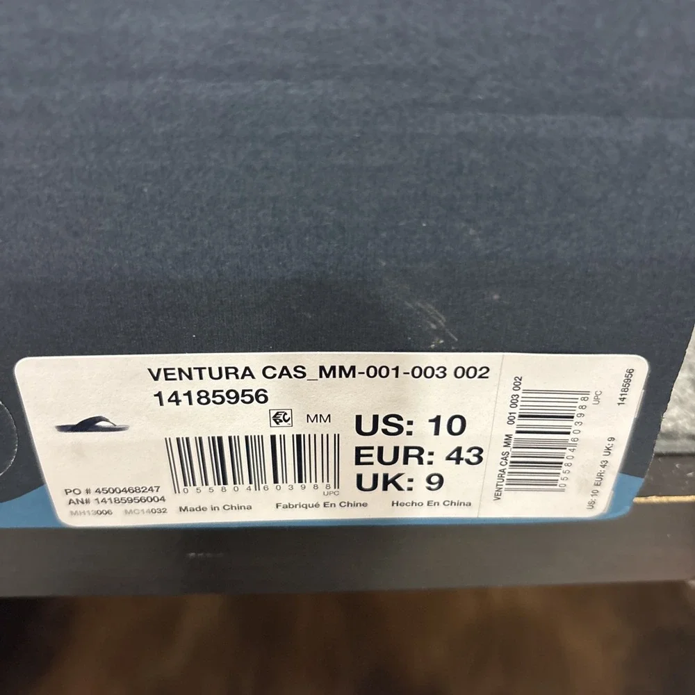 Sperry Ventura , Flip Flops Size 8 ,Black